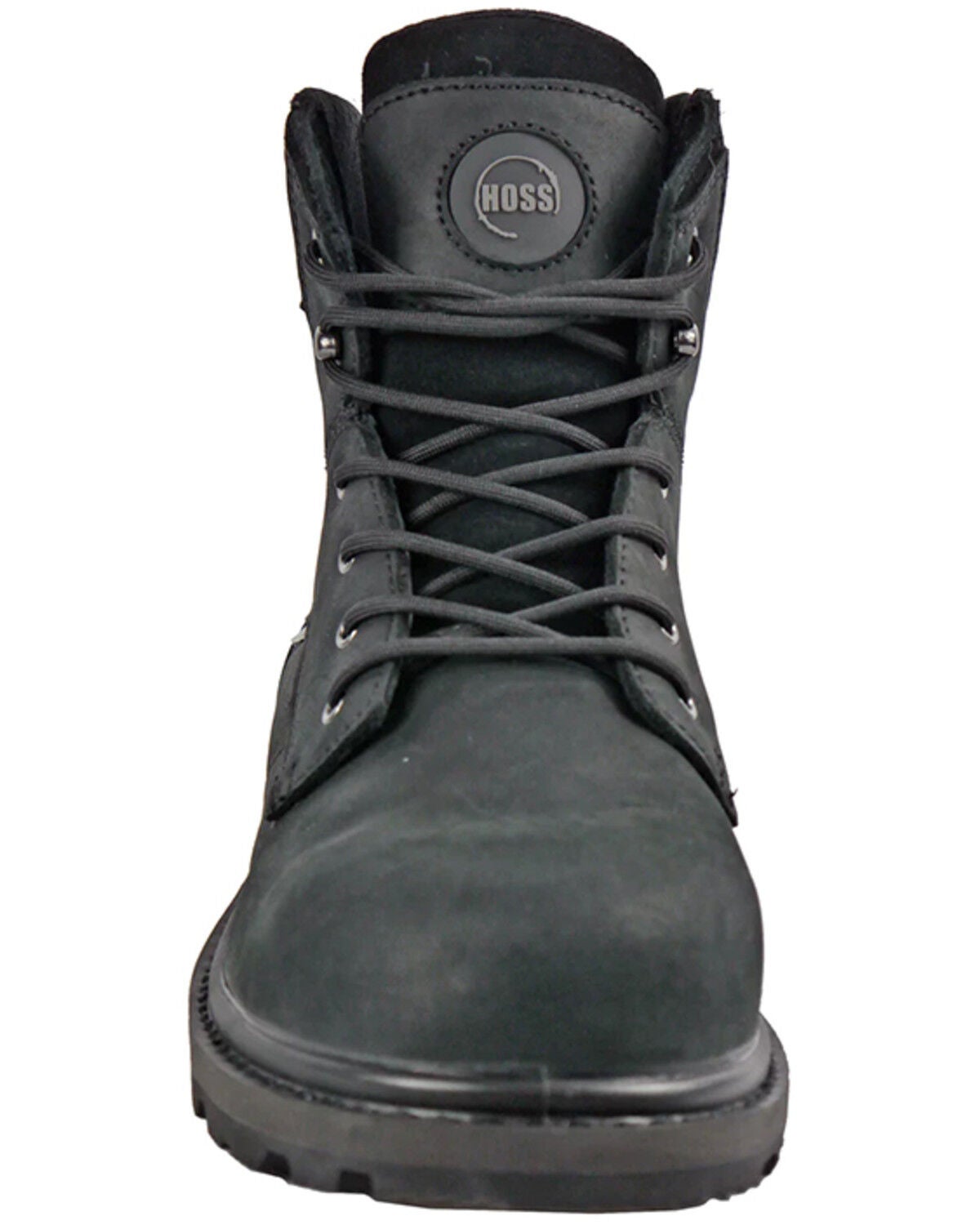 Image #4 - Hoss Men's Carson 6" Lace-Up Work Boots - Composite Toe, Black, hi-res