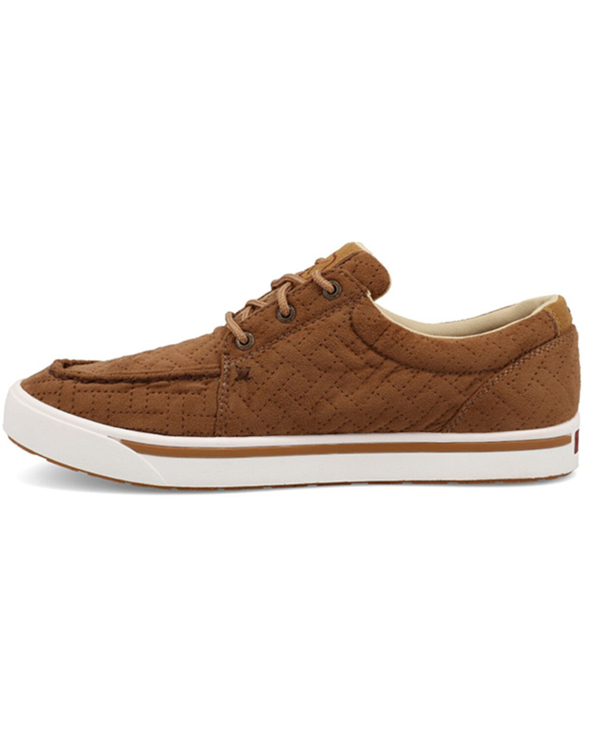 Image #3 - Twisted X Men's Kicks Lace-Up Shoes- Moc Toe, Chestnut, hi-res