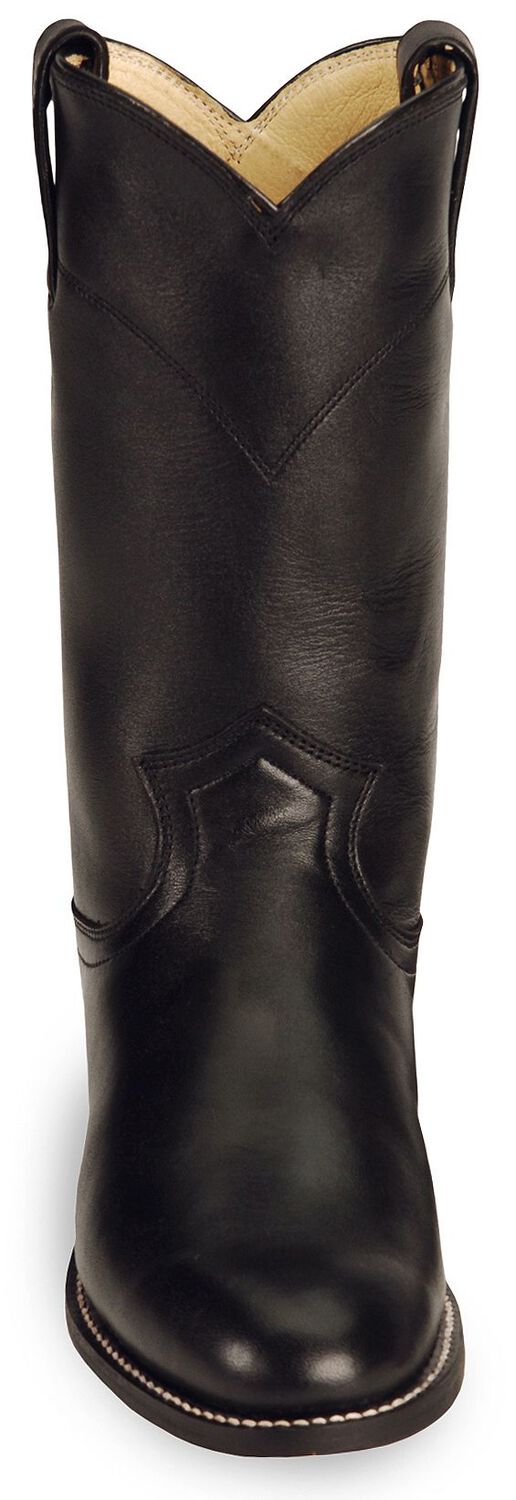Image #4 - Justin Women's Original Black Roper Boots - Round Toe, , hi-res
