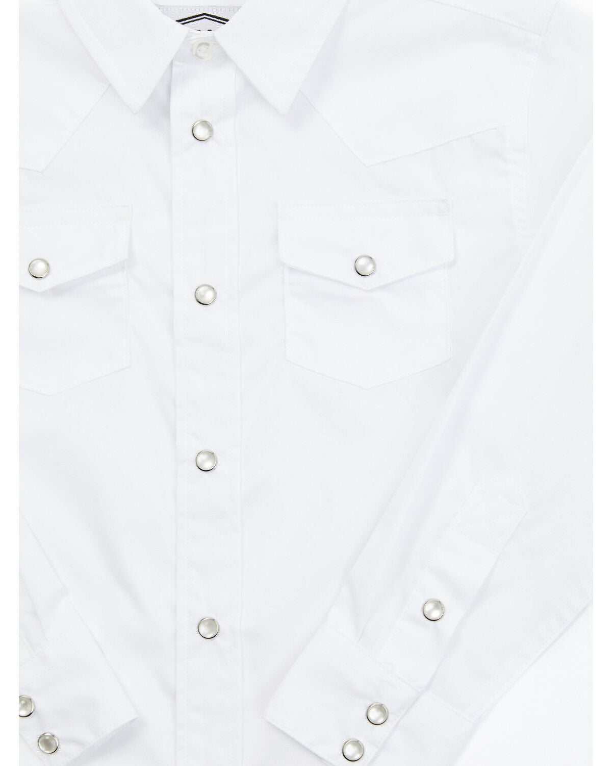 Image #2 - Gibson Trading Co Toddler Boys' Solid Long Sleeve Pearl Snap Western Shirt, White, hi-res