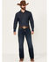 Image #1 - Wrangler Retro Men's Darren Dark Wash Relaxed Bootcut Stretch Denim Jeans, Dark Wash, hi-res