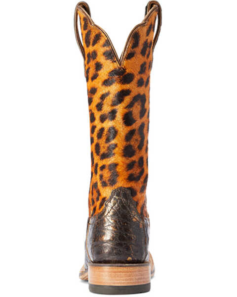 Image #3 - Ariat Women's Donatella Exotic Caiman Western Boots - Broad Square Toe , Black, hi-res
