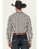 Image #4 - Roper Men's Plaid Print Long Sleeve Snap Stretch Western Shirt, Blue, hi-res