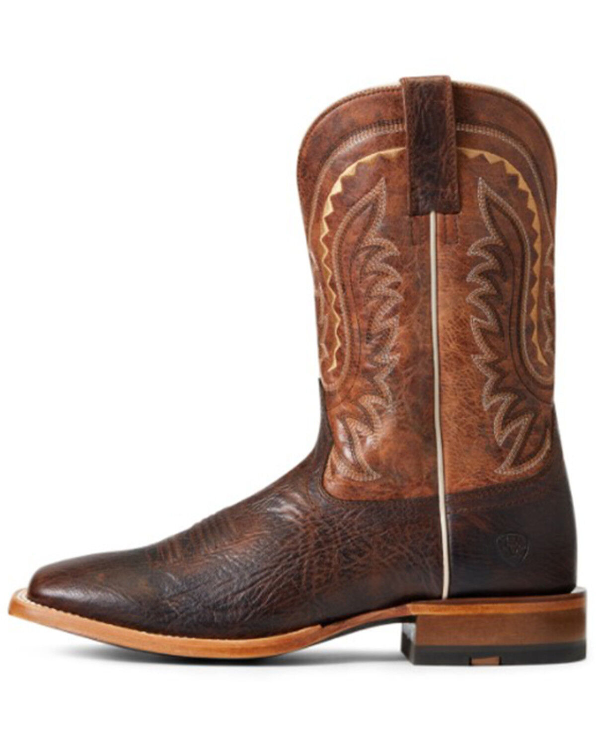 Image #2 - Ariat Men's Parada Tek Leather Western Boot - Broad Square Toe, Brown, hi-res