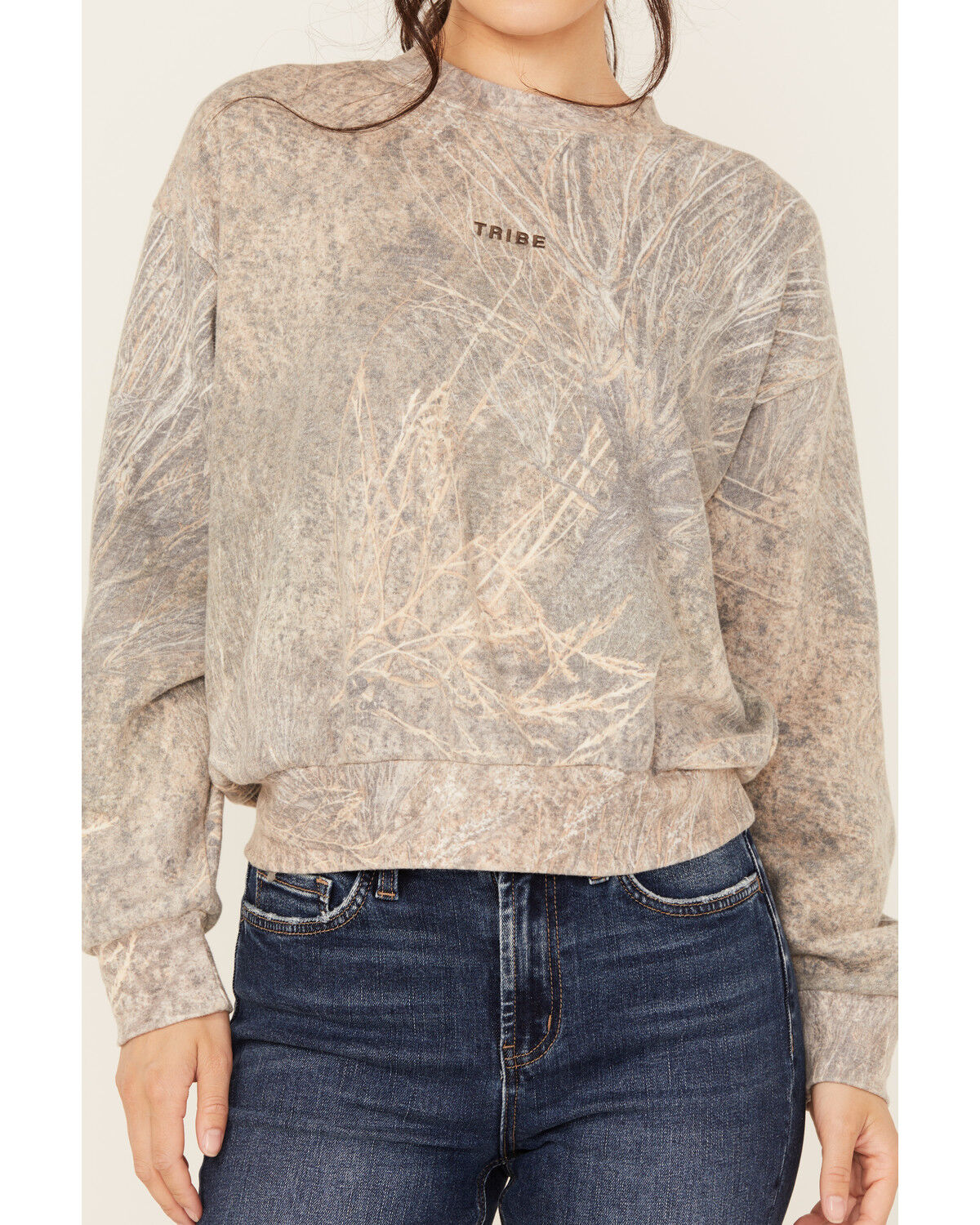 Image #3 - Tribe Kelley Women's Down Yonder Butter Crew, Green, hi-res