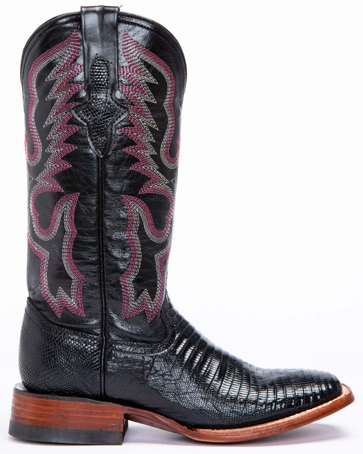 lizard boots square toe