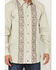 Image #3 - Moonshine Spirit&reg; Men's Heart Embroidered Long Sleeve Snap Western Shirt, Tan, hi-res