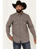 Image #1 - Moonshine Spirit&reg; Men's Sunset Geo Print Long Sleeve Snap Western Shirt, Grey, hi-res