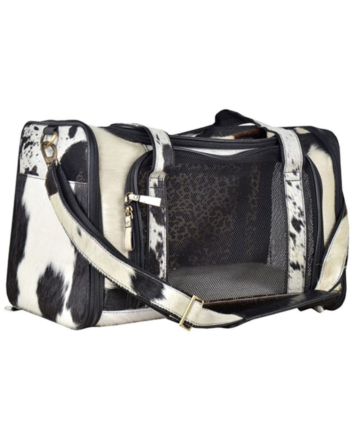 Image #1 - Myra Bag Smoke Hair-On Leather Dog Bag, Multi, hi-res