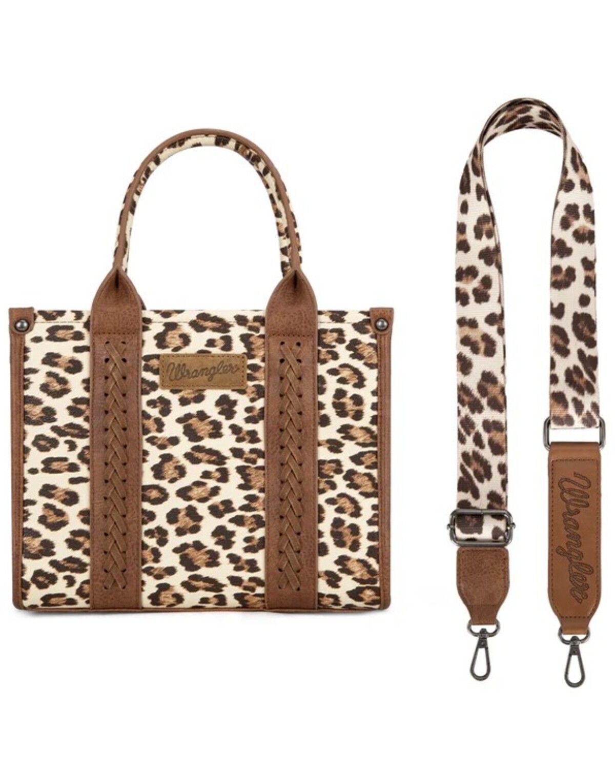 Image #3 - Wrangler Women's Leopard Print Crossbody Bag, Brown, hi-res