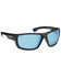 Image #1 - Hobie Mojo Float Satin Black / Cobalt Polarized Sunglasses , Black, hi-res