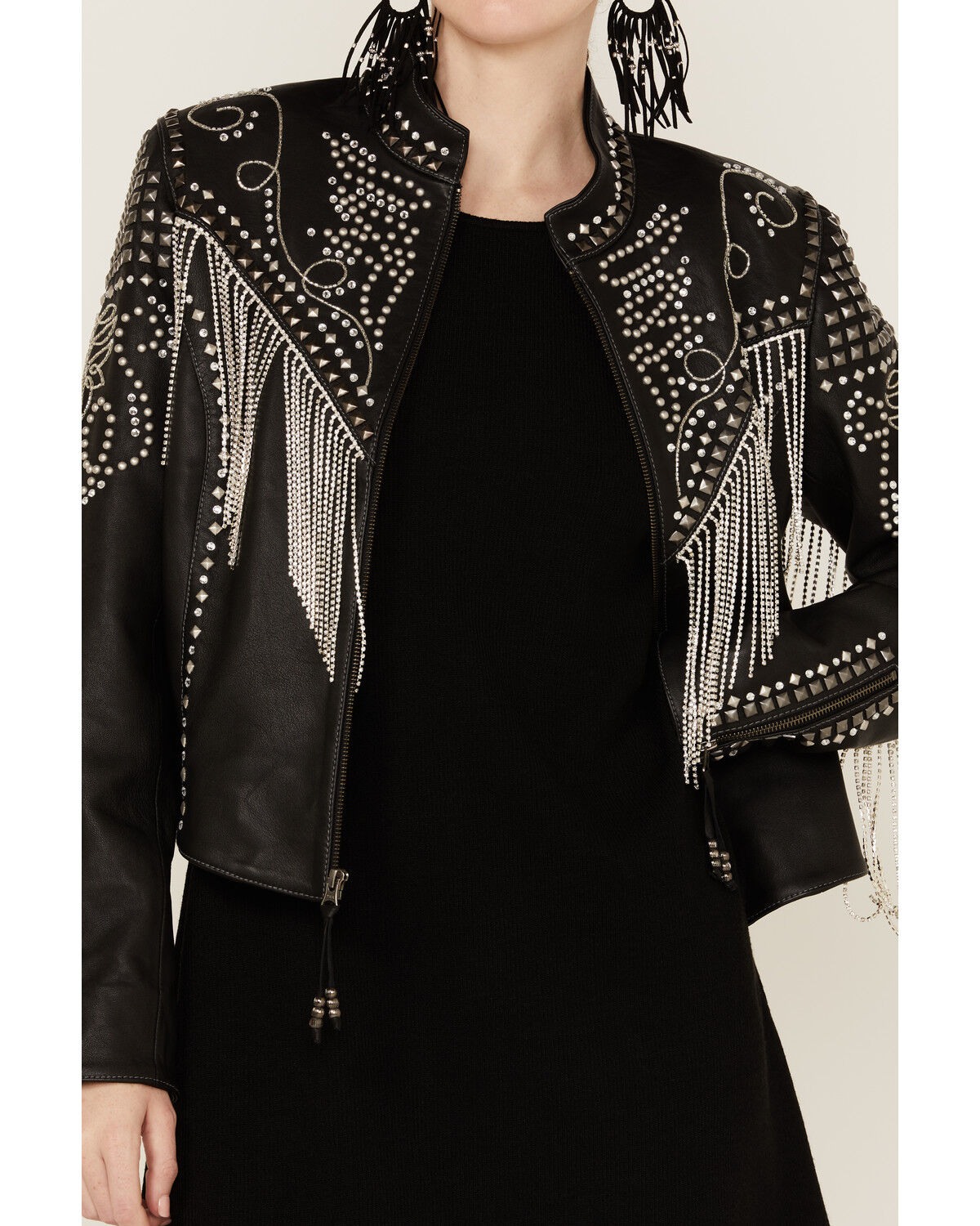 Double D Ranchwear Women's Iced Crystals Leather Jacket Double D Ranchwear Women's Iced Crystals Leather Jacket