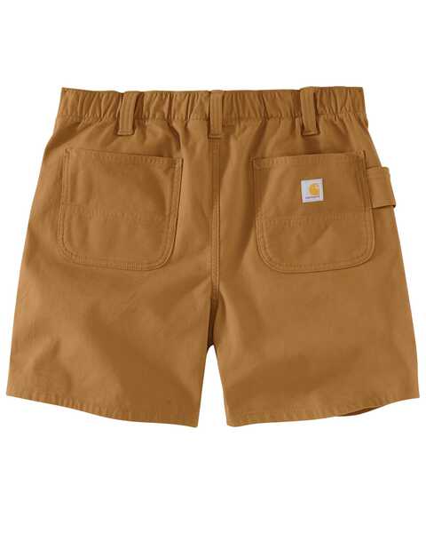 Image #4 - Carhartt Women's Rugged Flex® Relaxed Fit Canvas Work Shorts, Brown, hi-res