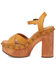 Image #3 - DIngo Women's Lotus Wooden Sandals, Mustard, hi-res