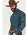 Image #2 - Cinch Men's Paisley Print Long Sleeve Button-Down Western Shirt, Blue, hi-res
