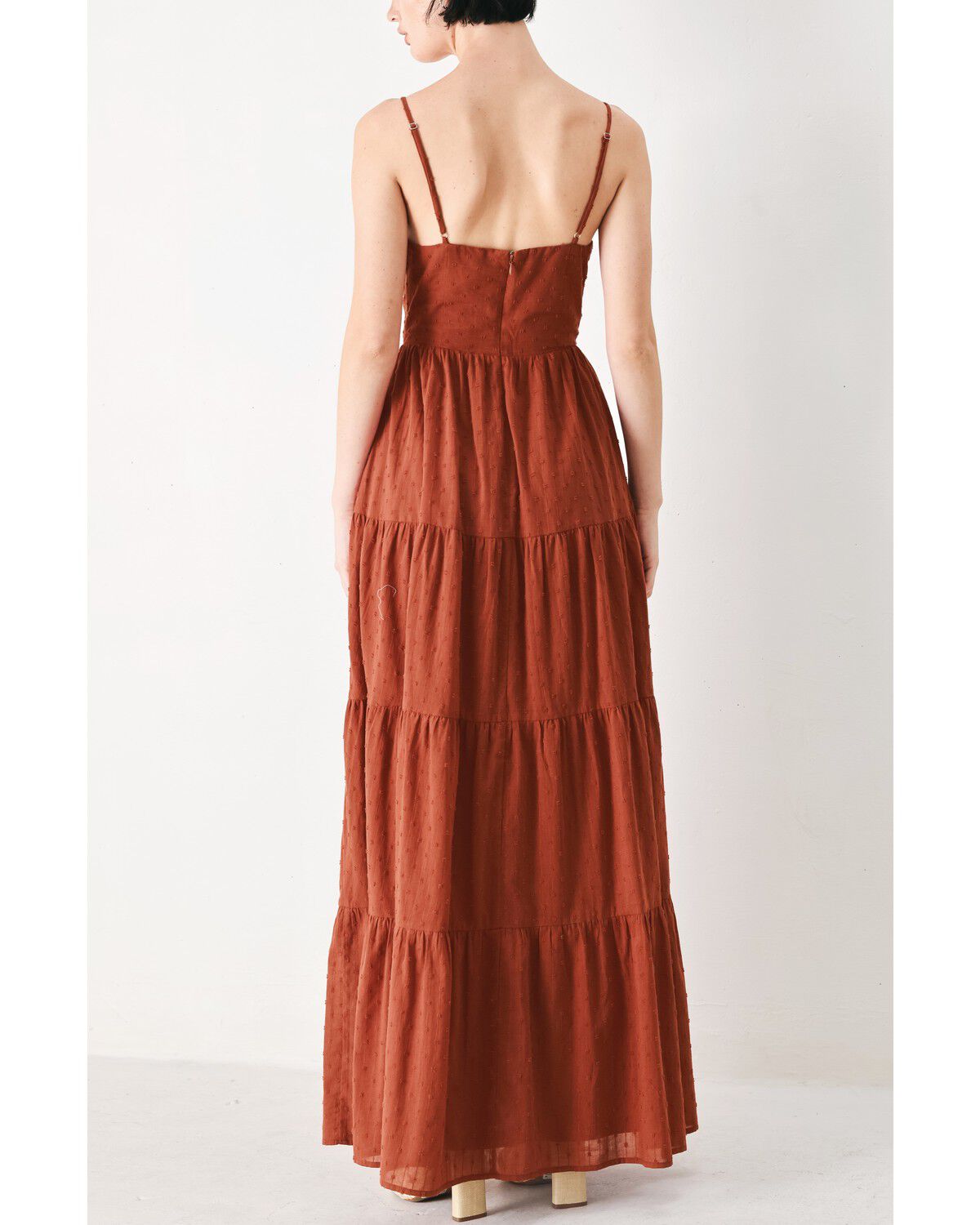 Image #4 - Flying Tomato Women's Terracotta Sunset Woven Maxi Dress, Rust Copper, hi-res