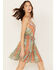 Image #2 - Flying Tomato Women's Ruffle Hem Printed Mini Dress, Multi, hi-res