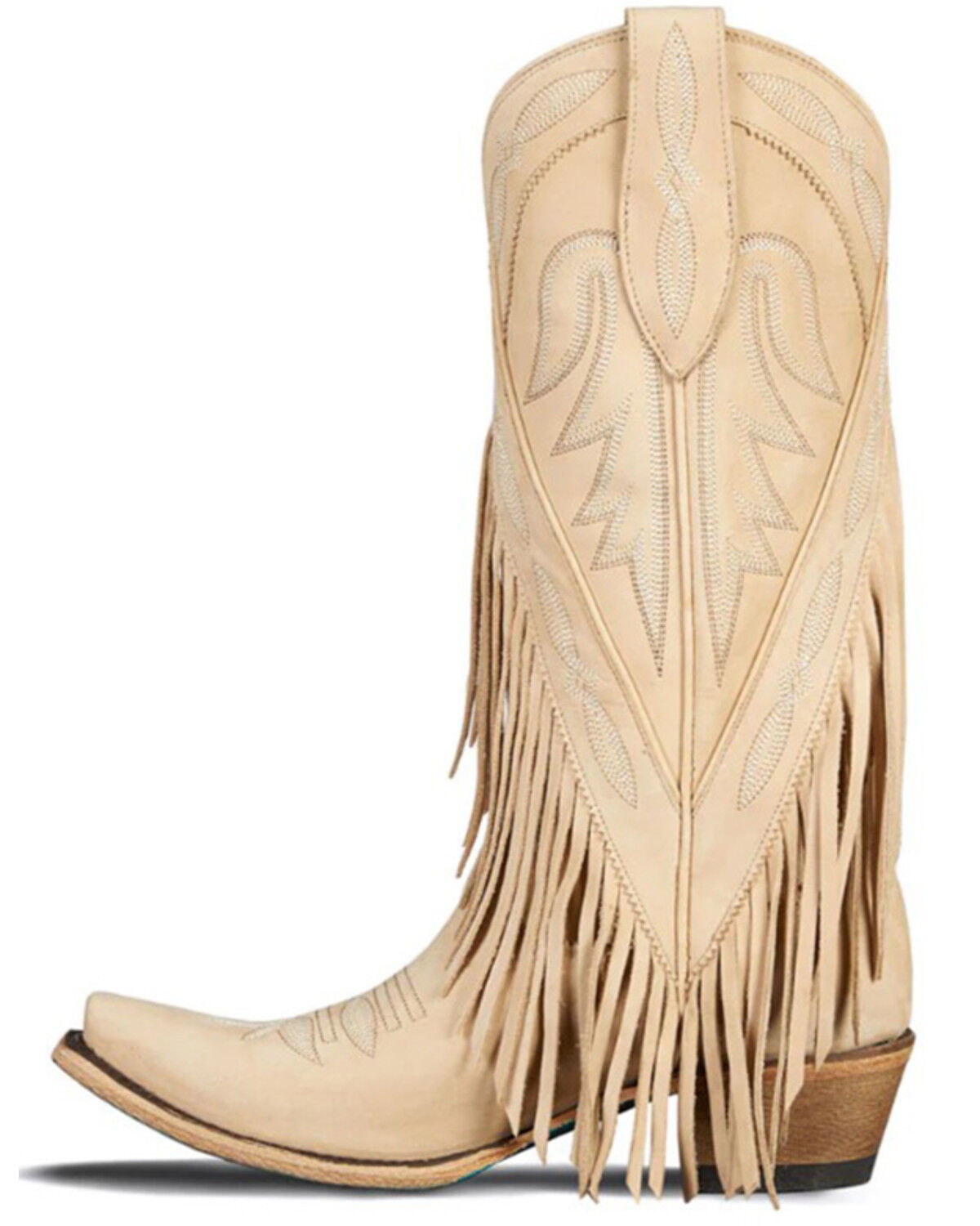 Image #3 - Lane Women's Senita Falls Western Boots - Snip Toe, Ivory, hi-res