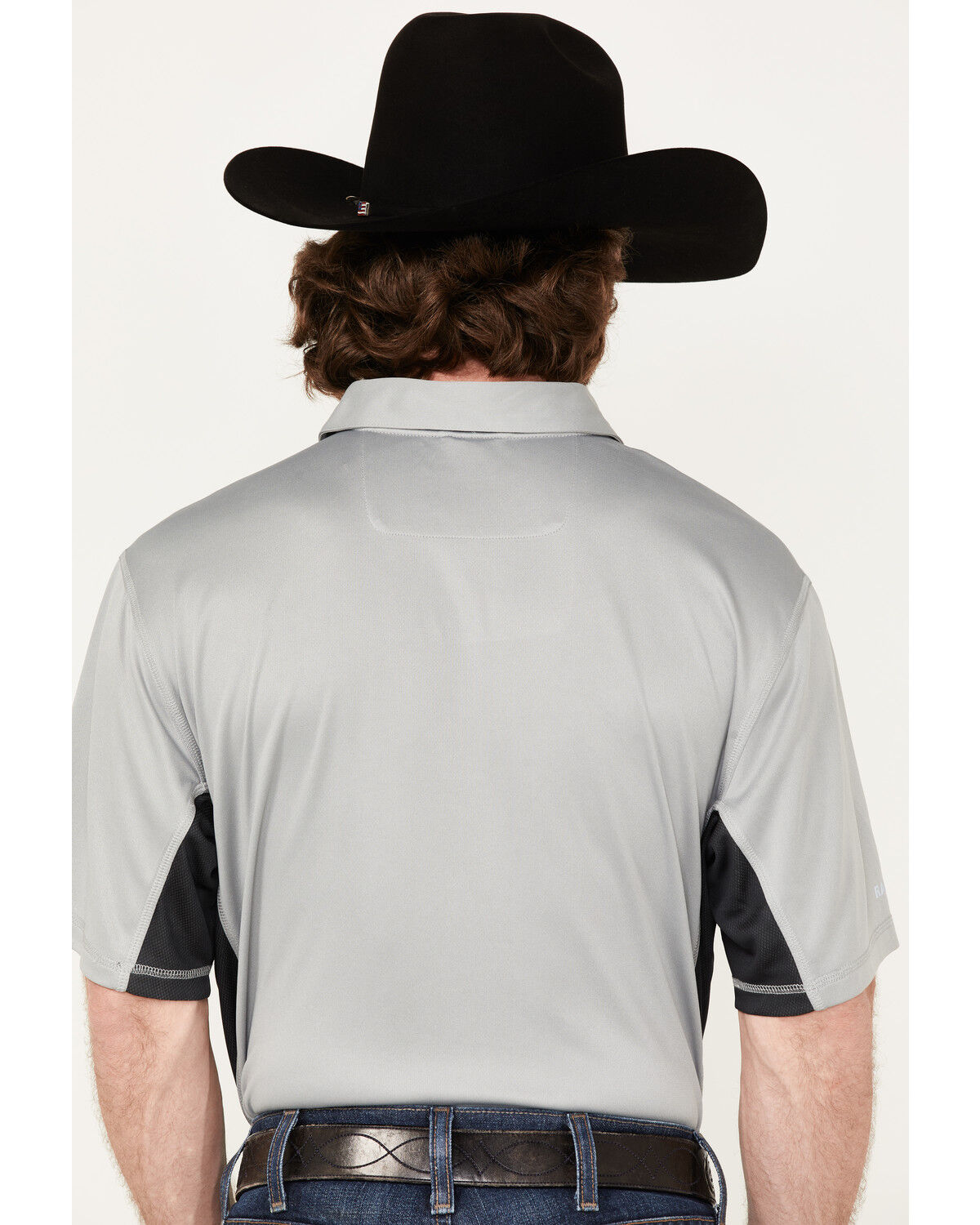 Image #4 - RANK 45® Men's Solid Renegade Performance Short Sleeve Polo Shirt, Charcoal, hi-res