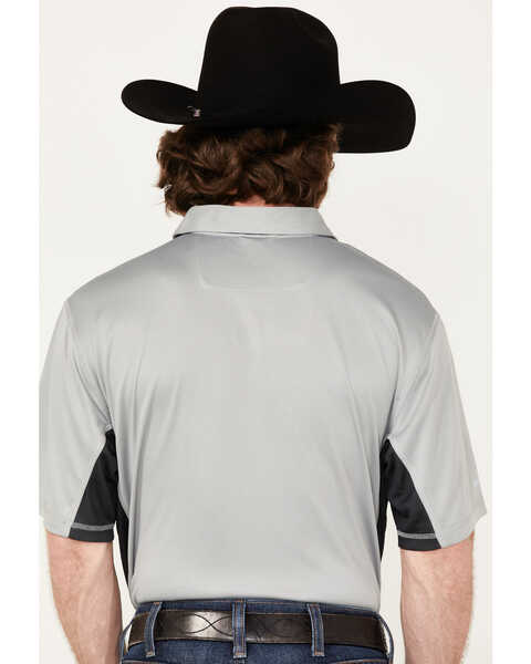 RANK 45 Men's Solid Renegade Performance Short Sleeve Polo Shirt , Charcoal, hi-res