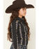 Image #2 - Cruel Girl Girls' Floral Wallpaper Print Long Sleeve Snap Western Shirt, Black, hi-res