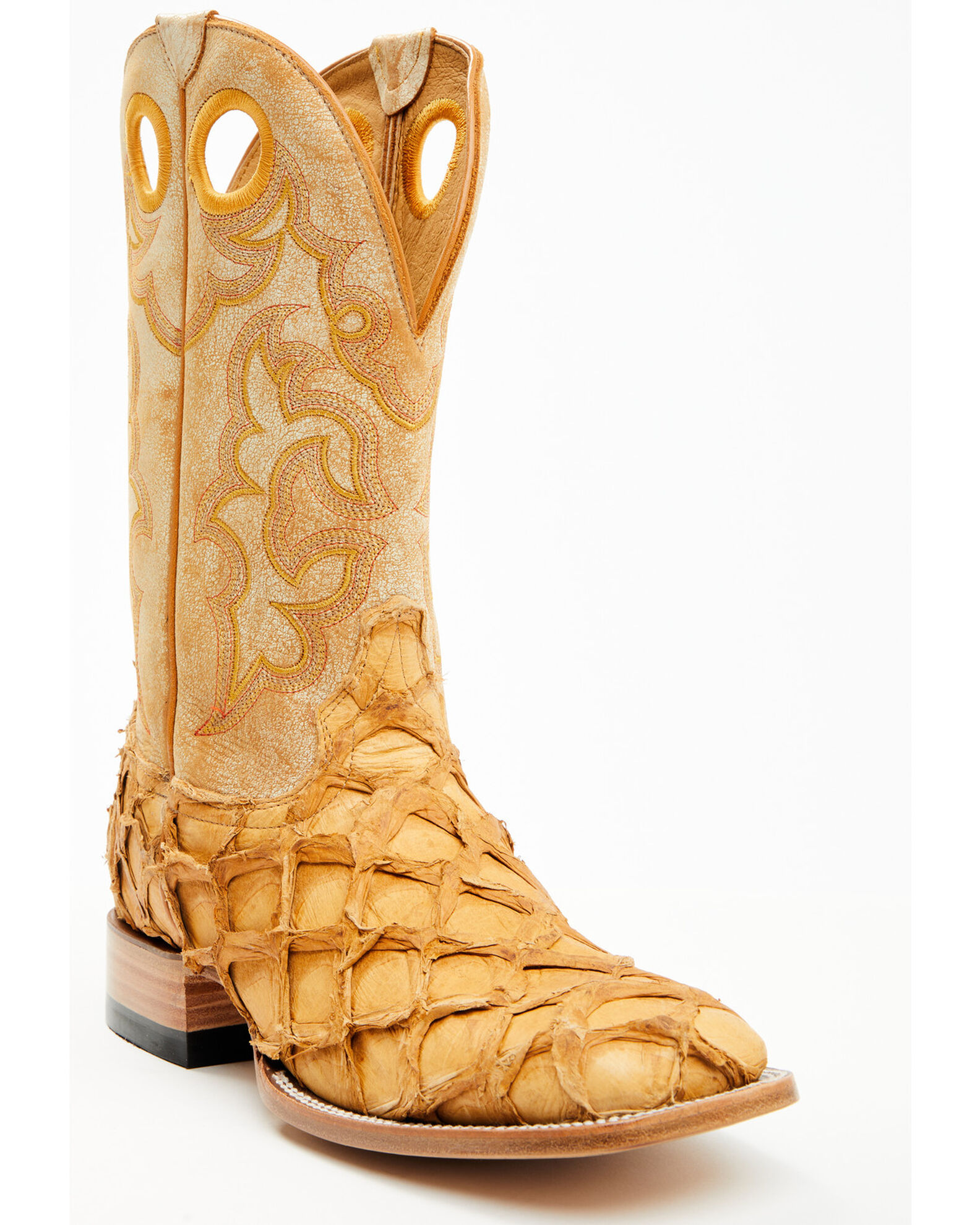 Cody James Men s Exotic Pirarucu Western Boots Broad Square Toe