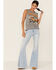 Country Deep Women's Smoke Em Graphic Distressed Tank Top, Black, hi-res