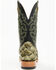 Image #5 - Cody James Men's Malaga Exotic Pirarucu Western Boots - Broad Square Toe, Olive, hi-res