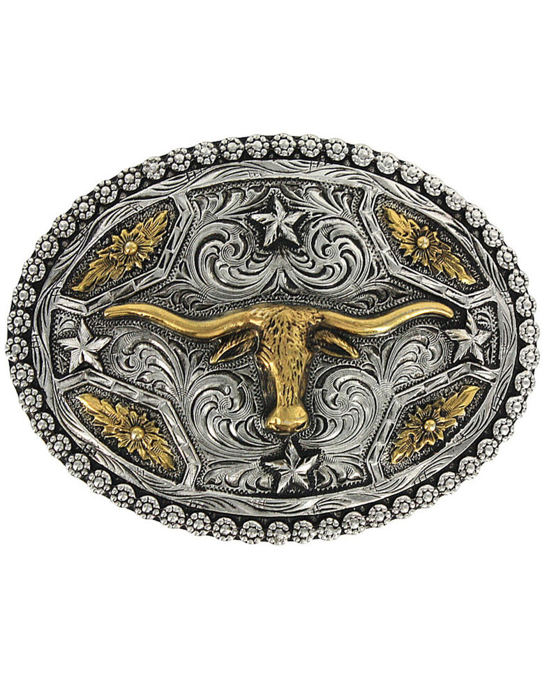 Cody James Men's Oval Longhorn Belt Buckle Country Outfitter