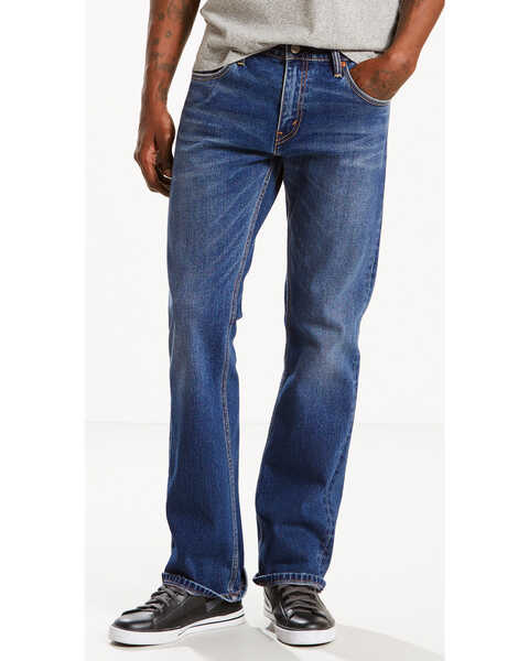 Image #3 - Levi's Men's 527 Indigo Slim Bootcut Jeans, Indigo, hi-res