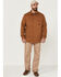 Image #2 - Hawx Men's Brawlins Weathered Bedford Button-Down Cord Work Shirt Jacket, Rust Copper, hi-res