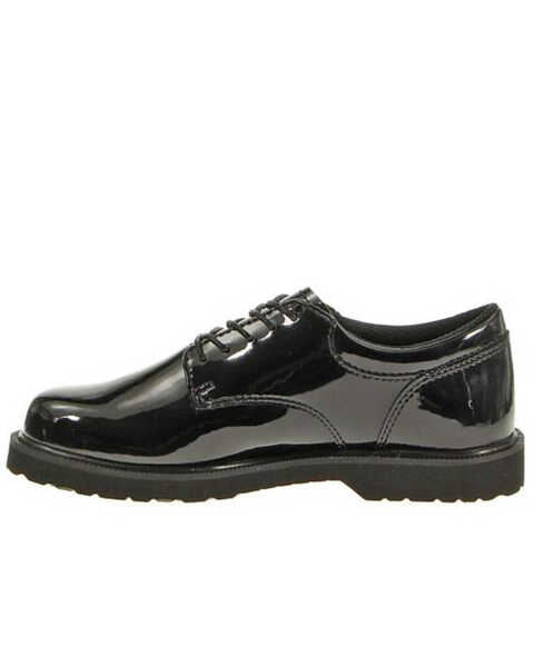 Bates Women's High Gloss Duty Oxford Shoes, Black, hi-res
