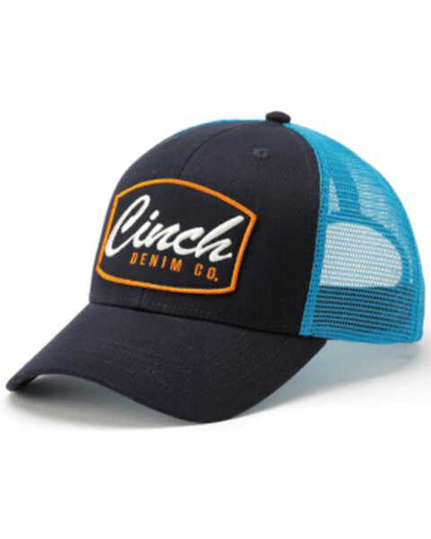 Cinch Men's Mesh-Back Logo Baseball Cap, Navy, hi-res