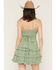 Image #4 - Ash & Violet Women's Sleeveless Tiered Ruffle Mini Dress, Sage, hi-res