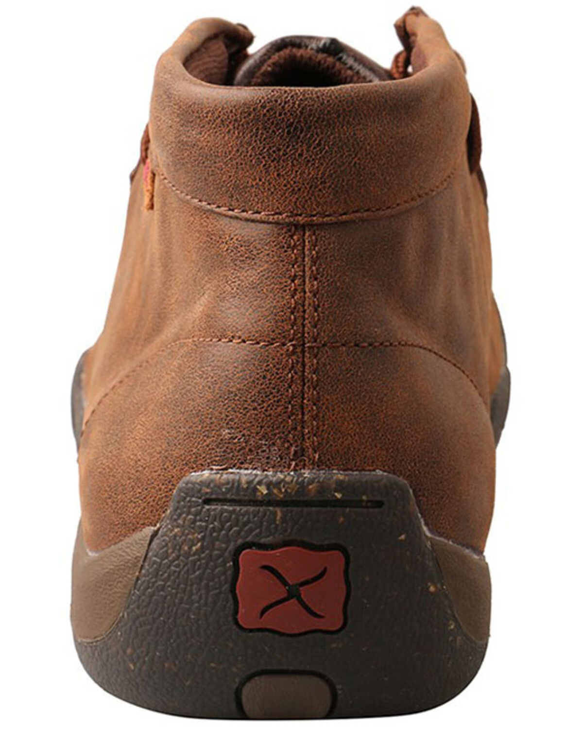 Image #5 - Twisted X Men's Ostrich Chukka Shoes - Moc Toe, Brown, hi-res
