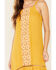 Miss Me Women's Crochet Midi Dress , Dark Yellow, hi-res