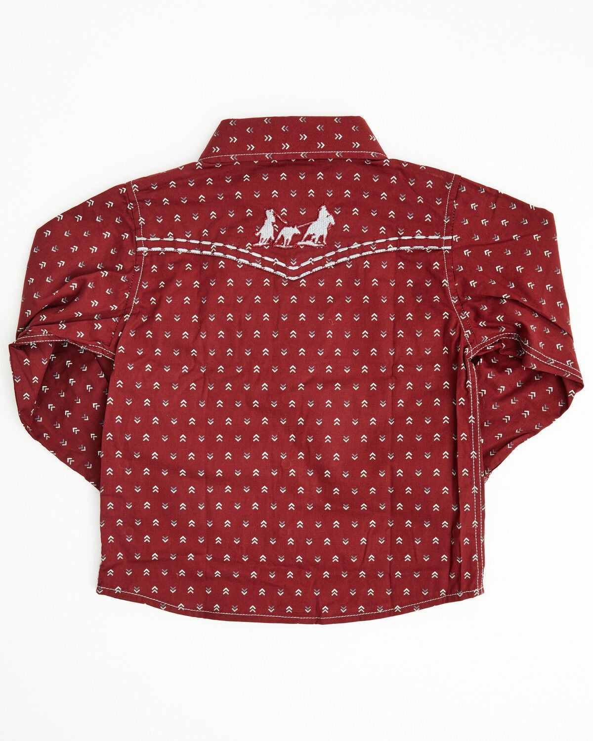Image #3 - Cowboy Hardware Toddler Boys' Geo Print Long Sleeve Pearl Snap Western Shirt, , hi-res