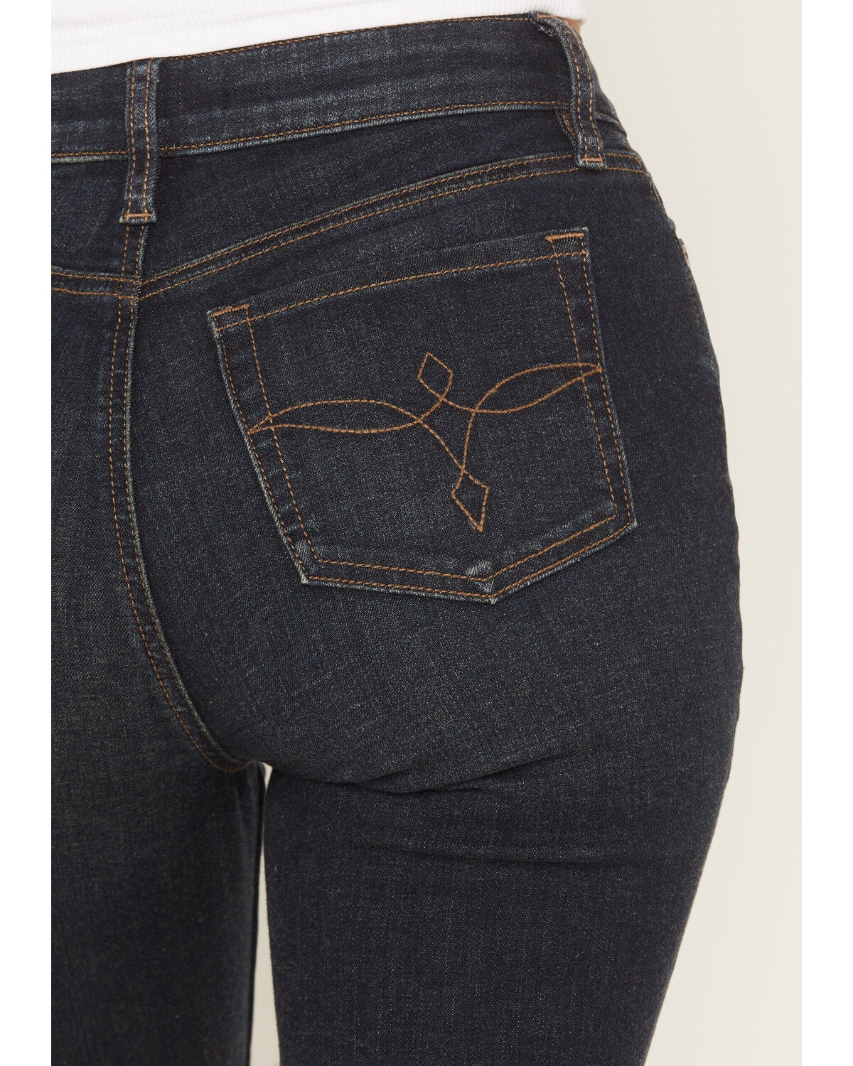 Image #4 - Shyanne Women's Nova Dark Wash High Rise Joni Trouser Super Stretch Denim Jeans, Dark Wash, hi-res