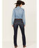 Image #1 - Ariat Women's Perfect Rise Greta Stretch Straight Jeans, Dark Wash, hi-res