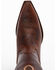 Image #6 - Shyanne Women's Mariel Floral Embroidered Studded Concho Western Boots - Snip Toe, Brown, hi-res