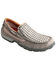 Twisted X Men's Woven Driving Moccasin Shoes - Moc Toe, Grey, hi-res