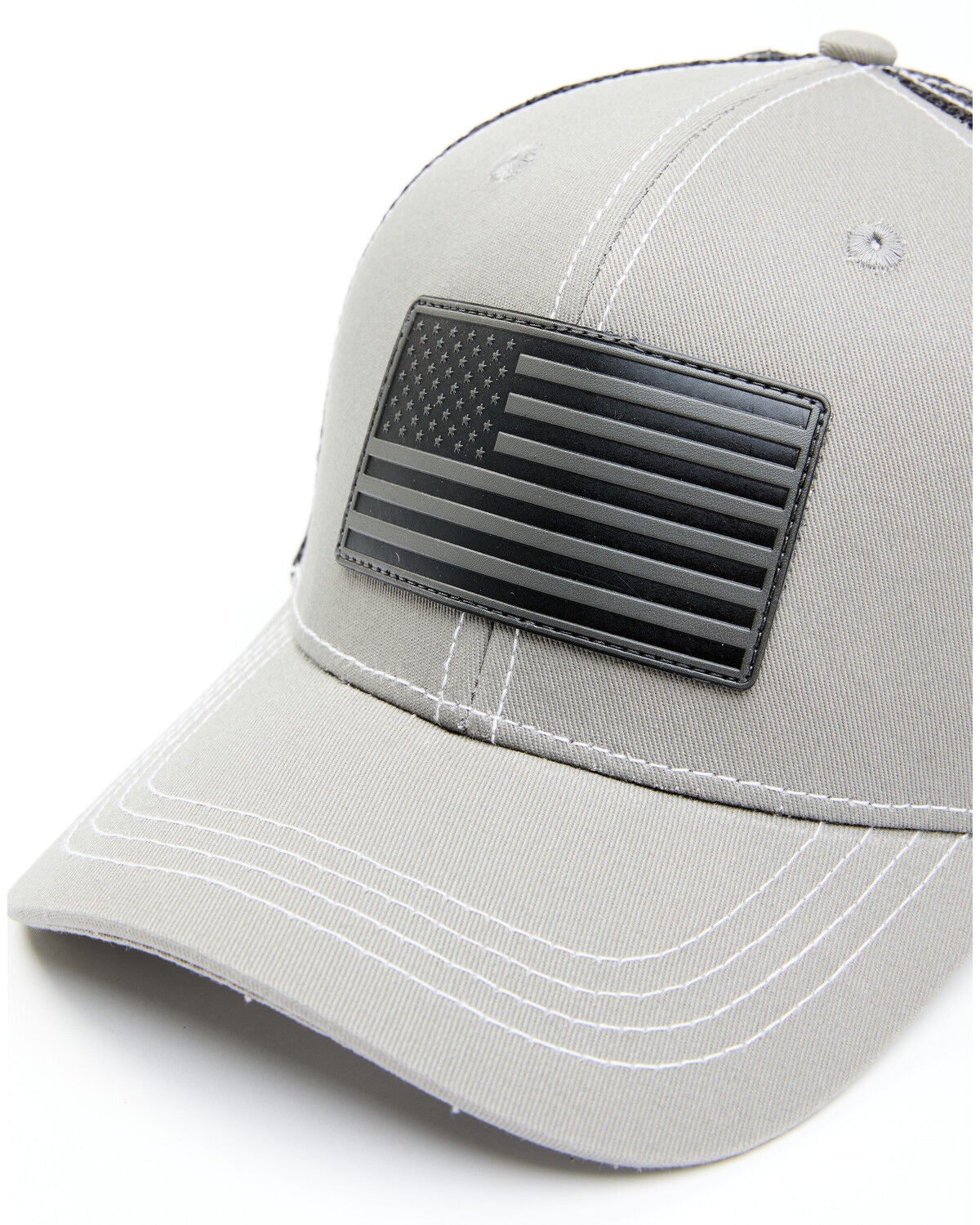 Cody James Men's Grey Flag Patch Mesh 