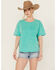 Image #1 - New In Women's Short Sleeve Pocket Tee, Green, hi-res