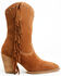 Image #2 - Idyllwind Women's Sidewinder Studded Fringe Suede Fashion Boots - Round Toe, Brown, hi-res