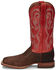 Justin Men's Mingus Walnut Western Boots - Broad Square Toe, Tan, hi-res