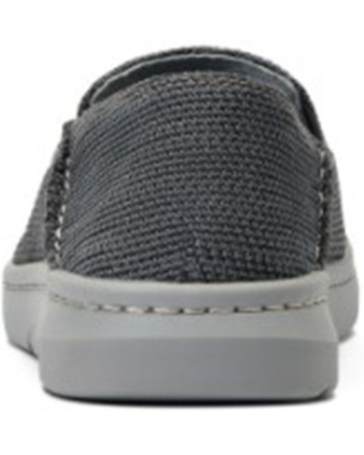 Image #3 - Ariat Men's Heather Brown Charcoal 360 Canvas Slip-On Casual Shoe - Moc Toe, Charcoal, hi-res