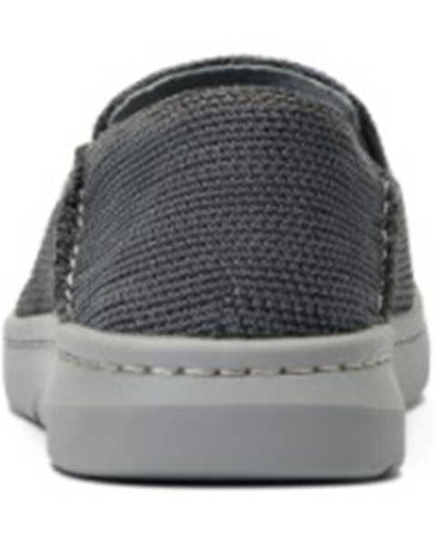 Image #3 - Ariat Men's Heather Brown Charcoal 360 Canvas Slip-On Casual Shoe - Moc Toe , Charcoal, hi-res