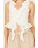 Image #2 - Miss Me Women's Textured Ruffle Tank Top, White, hi-res
