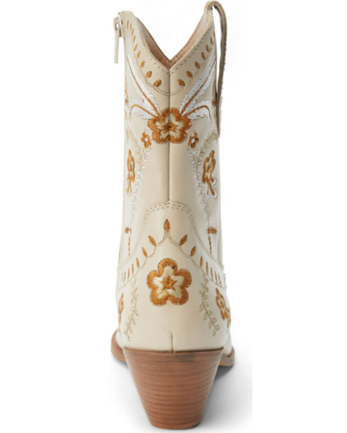 Image #5 - Matisse Women's Amber Western Booties - Round Toe, Ivory, hi-res
