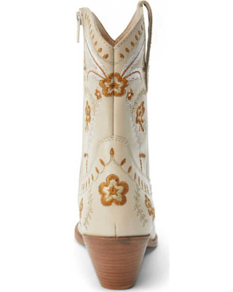 Image #5 - Matisse Women's Amber Western Booties - Pointed Toe, Ivory, hi-res